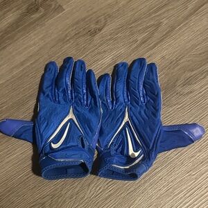 Men Nike Royal Blue Athletic Gloves